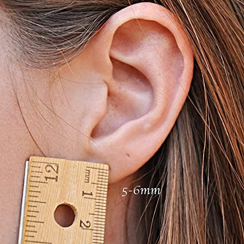 18 GA Dangle Open Hoop Earrings