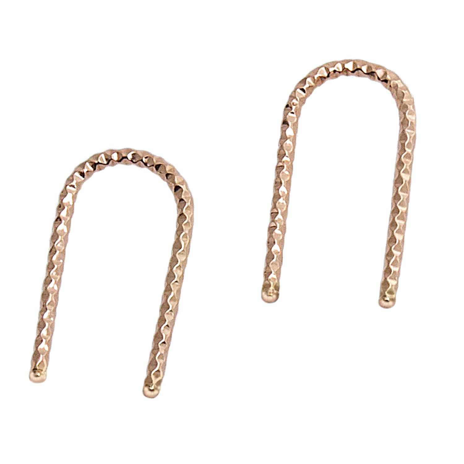 18 GA Dangle Open Hoop Earrings