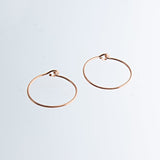 SOLID ROSE GOLD Small Hoop 12 mm Earrings