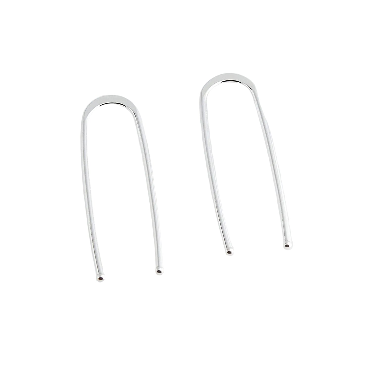 18 GA Sterling Silver Arc Earrings