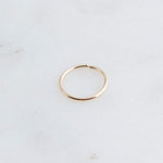 SOLID GOLD Open Ring Nose 8 mm Hoop