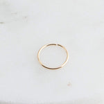 SOLID GOLD Open Ring Nose 7.5 mm Hoop