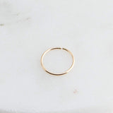 SOLID GOLD Open Ring Nose 7.5 mm Hoop