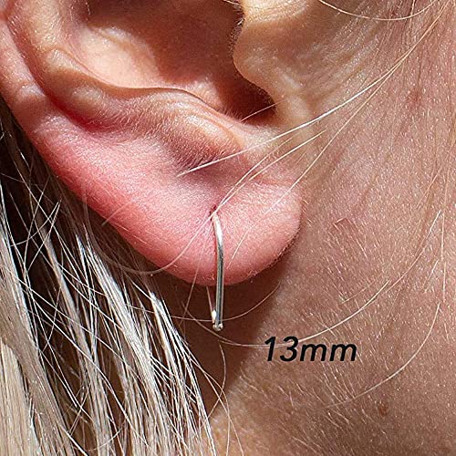 20 GA Sterling Silver Teardrop Hoop Earrings