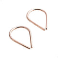 20 GA Rose Gold-Filled Teardrop Hoop Earrings