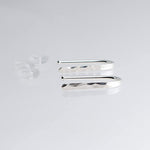 Sterling Silver U Arc Hammered Earrings