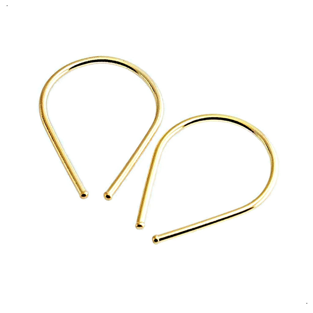 20 GA Gold-Filled Teardrop Hoop Earrings