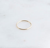 SOLID GOLD Open Ring Nose 8 mm Hoop