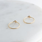 Gold Filled Small Open 10 mm Hoop Earrings 20 gauge