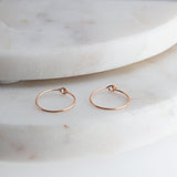 SOLID ROSE GOLD Extra Small Hoop 8 mm Earrings