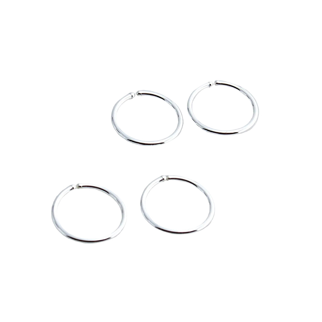 20 GA Gold-Filled Hoop Earrings – 2 Pair Set (7.5 mm)