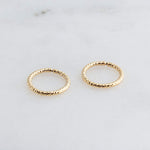 Gold Filled Diamond Cut Small 8 mm Hoop Earrings 18 gauge