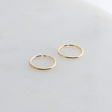 Gold Filled Extra Small 6 mm Hoop Earrings 22 gauge