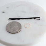 Rose Gold Filled 7 mm Nose Ring Hoop gauge 22