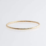 Gold Filled Diamond Cut Thin Stackable Ring