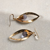 Sol and Venus 14K Gold Filled Earrings with Quartz