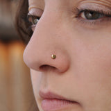 Gold Filled Disc Nose Screw for the Right Side 3 mm