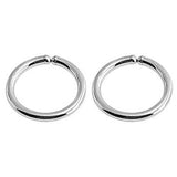 Gold Filled Sterling Silver 24 Gauge Small Hoop Earrings for Cartilage Piercing Helix Tragus Nose Open Hoop