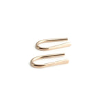 Gold Filled U Arc Earrings