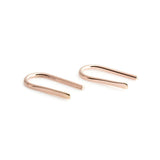 Rose Gold Filled U Arc Earrings