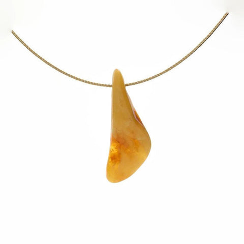 Sol and Venus Baltic Amber Necklace with Vermeil Chain