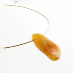 Sol and Venus Baltic Amber Necklace with Vermeil Chain