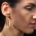 Sol and Venus 14K Gold Filled Earrings with Quartz