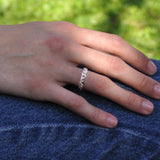 Sterling Silver Chain Band Ring