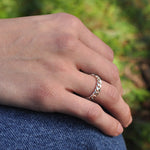 Sterling Silver Chain Band Ring