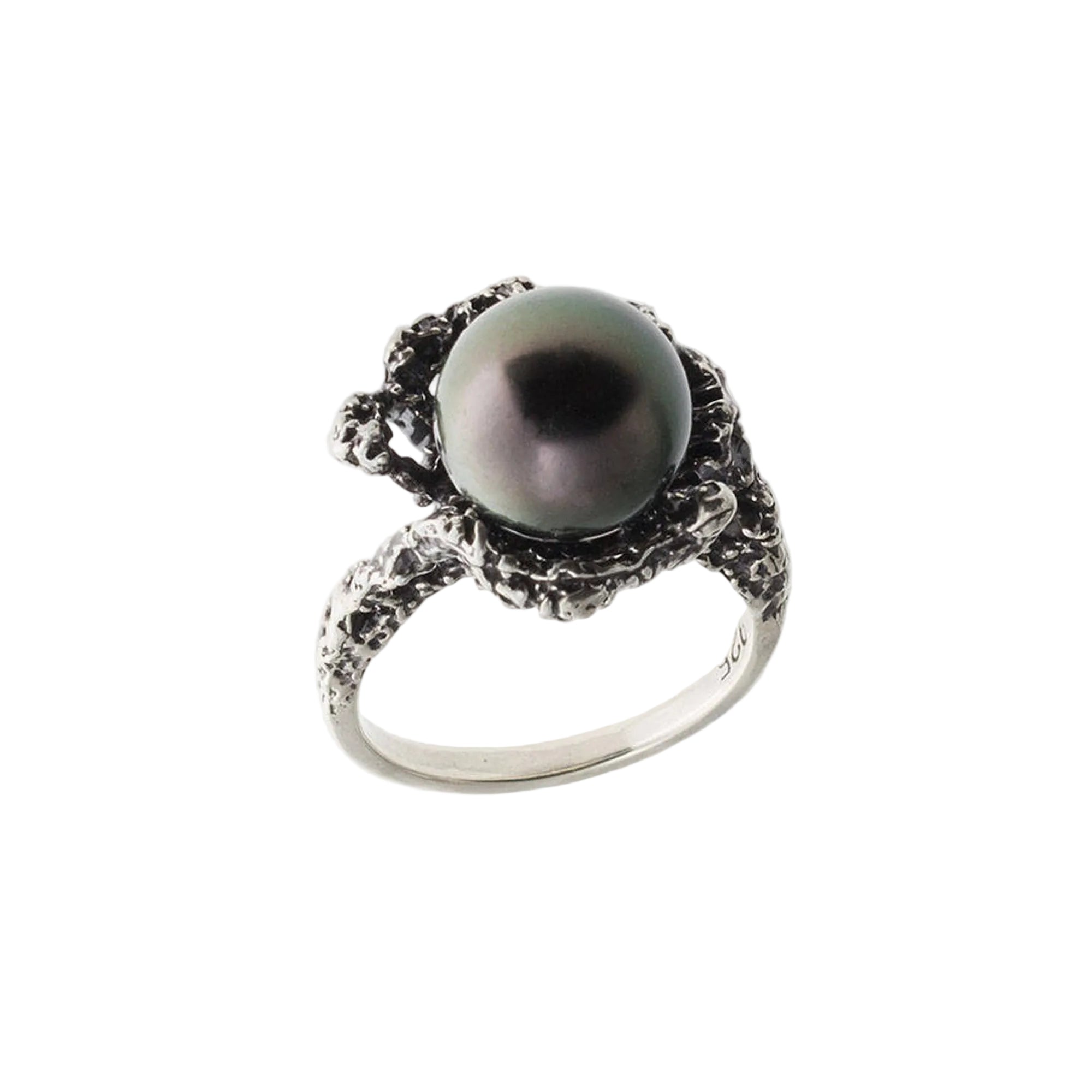 Sterling Silver Tahitian Pearl Ring