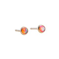 Fire Opal Tiny Stud Earrings