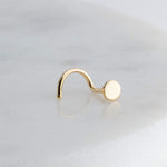 Gold Filled Disc Nose Screw for the Right Side 3 mm