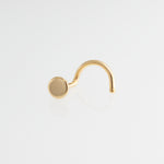 Gold Filled Disc Nose Screw for the Left Side 3 mm