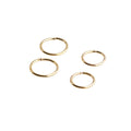22 GA Gold-Filled Hoop Earrings - 2 Pair Set (7 mm & 8 mm)
