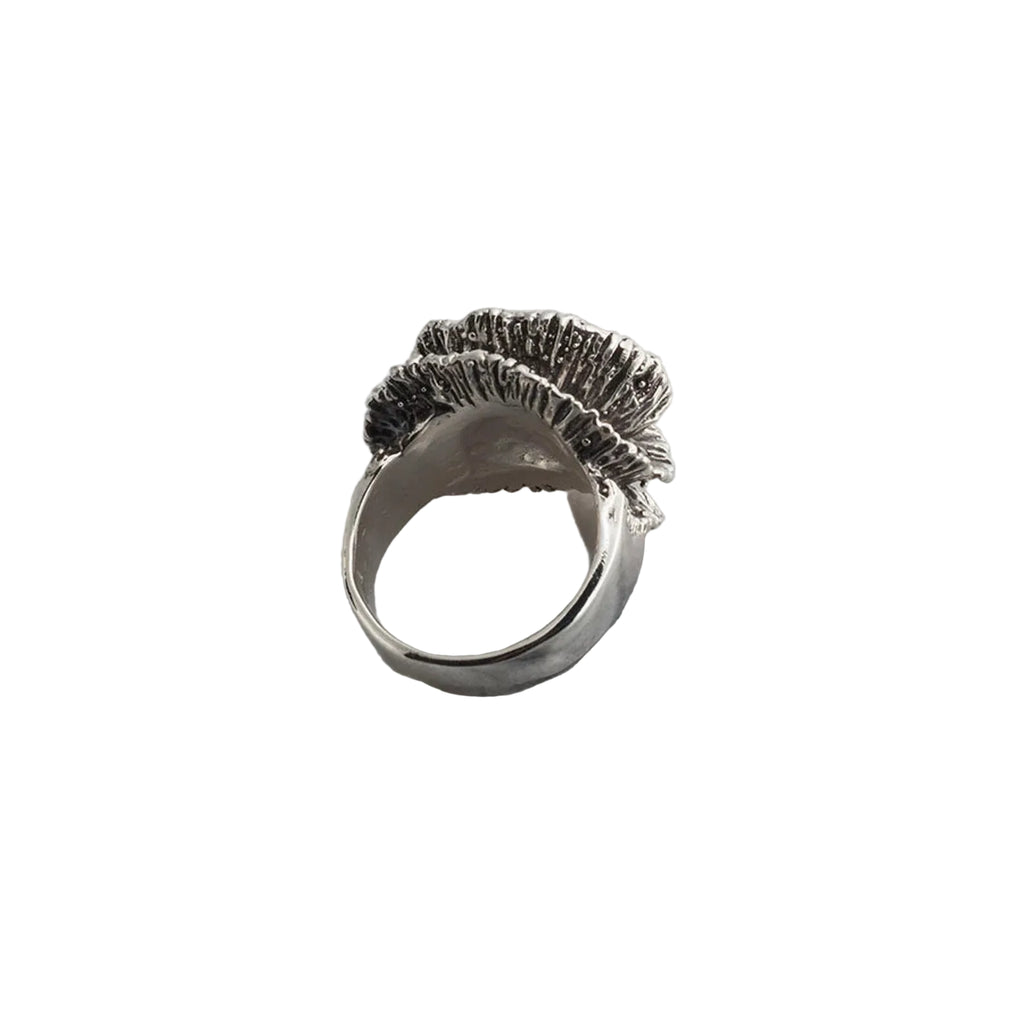Sterling Silver Floral Statement Ring