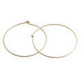 18 GA Gold-Filled Diamond Cut Hoop Earrings