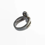 Sol and Venus Infinity Shaped Gold and Sterling Silver Ring