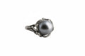Sterling Silver Black Tahitian Pearl Ring