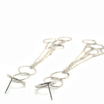 Sterling Silver Long Dangle Earrings