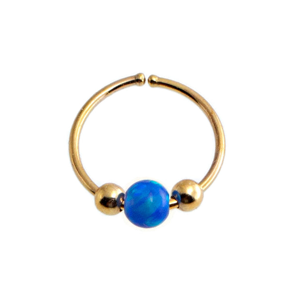 Blue Sapphire Yellow Gold Nose Stud at Rs 3963/piece | Nose Stud in Mumbai  | ID: 21973865591