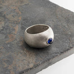 Sterling Silver Ring with Blue Sapphire