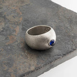 Sterling Silver Ring with Blue Sapphire