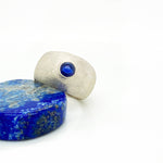 Sterling Silver Ring with Blue Sapphire