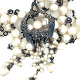 Sterling Silver Mermaid Necklace with Freshwater Pearls