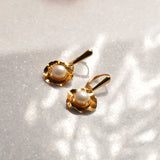 Sol and Venus Gold and Silver Earrings with Freshwater Cultured Pearls