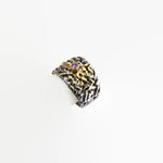 Sterling Silver and 14K Gold Ring with Pink Tourmaline