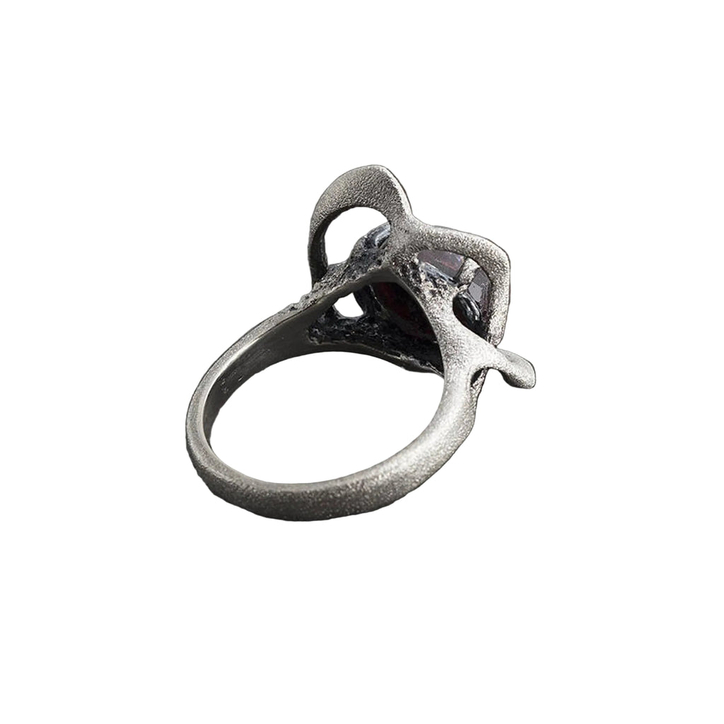 Sterling Silver Garnet Ring