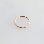 Rose Gold Filled 6.5 mm Nose Ring Hoop 22 Gauge