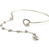 Sterling Silver Bangle with a Chain