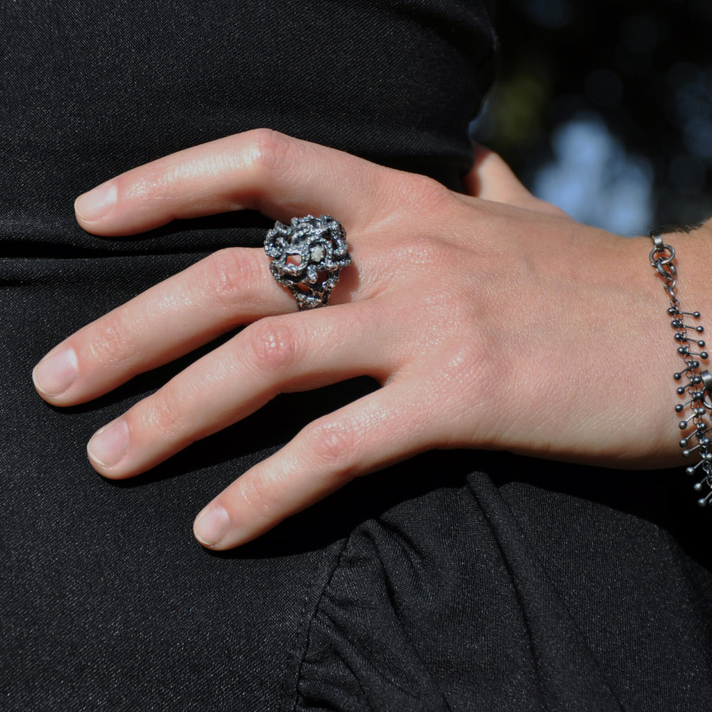 Sterling Silver Conflict-Free Diamond Ring